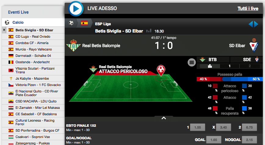 Sisal Matchpoint live